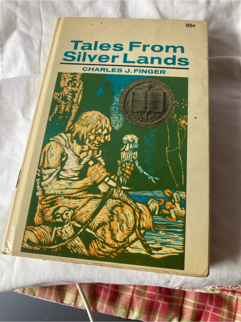 Tales From Silver Lands by Charles J. Finger - White & Teal Cover